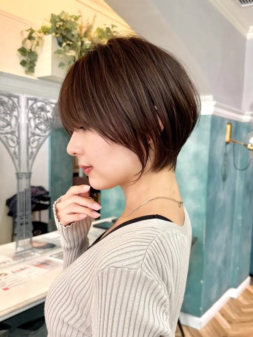 ショート カット ヘアカラー トリートメント 大人美人ショート 杉浦主馬のヘアスタイル