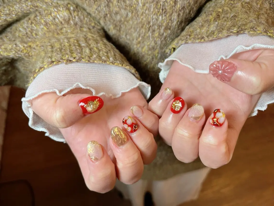 ネイル ハンドネイル LOVE NAIL 💕Sonoのネイルデザイン