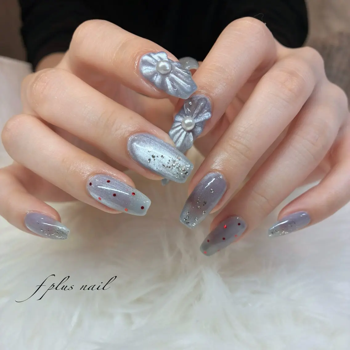 ネイル フラワーネイル ぷっくりネイル ハンドネイル kanako nail🌷のネイルデザイン