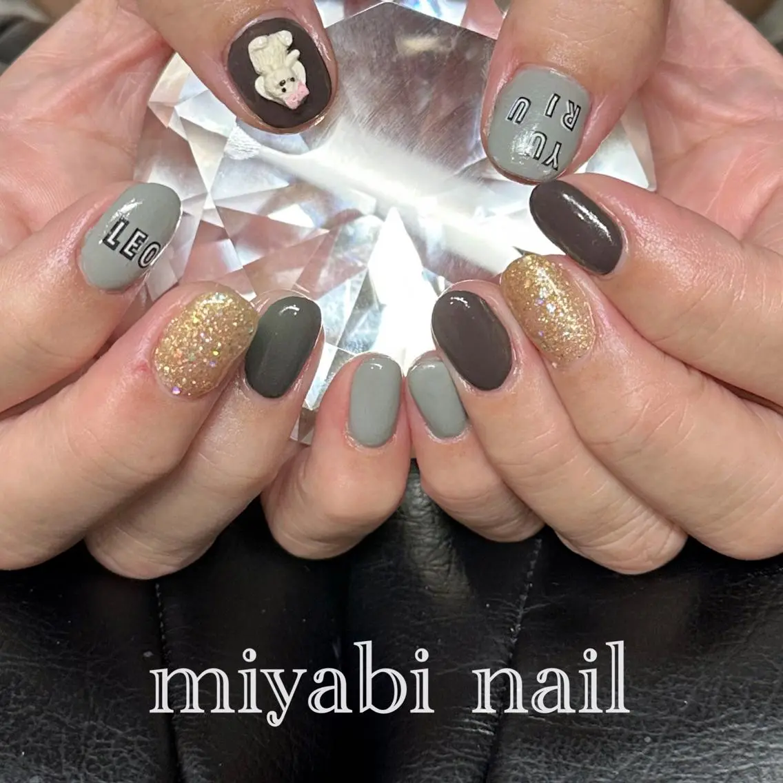 キッズ ハンドネイル miyabi nail 桂川駅近くのネイルデザイン