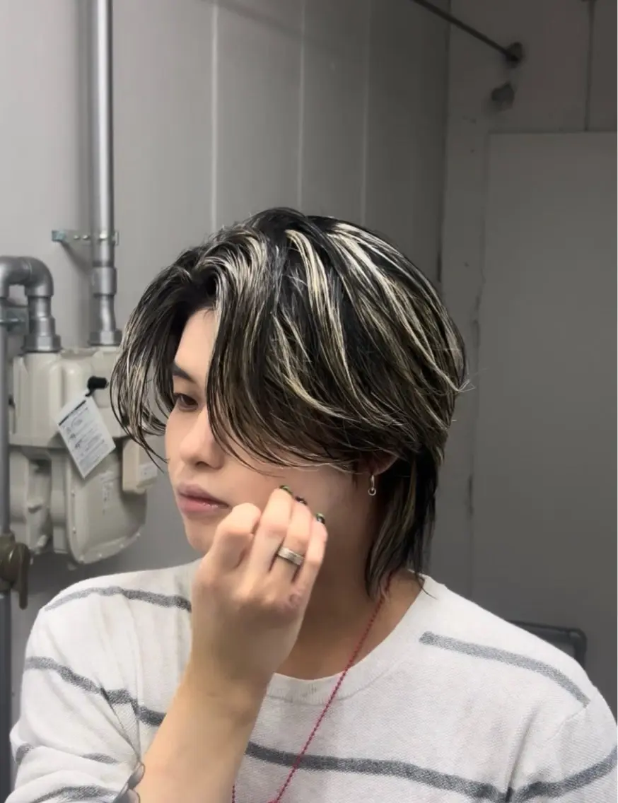 メンズカット＋パーマ＋カラーの写真