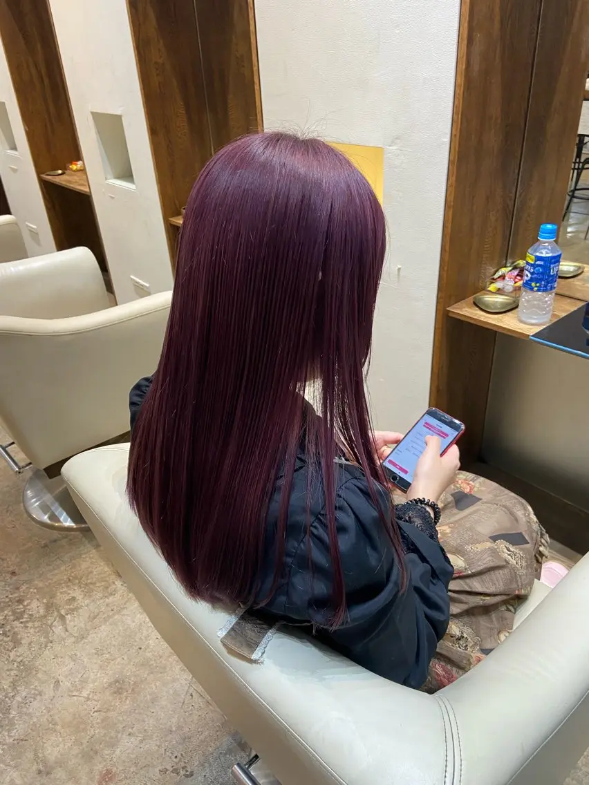 《ミニモ限定価格》初カラーにおすすめ🖤ブリーチなしダブルカラー+トリートメント🫧の写真