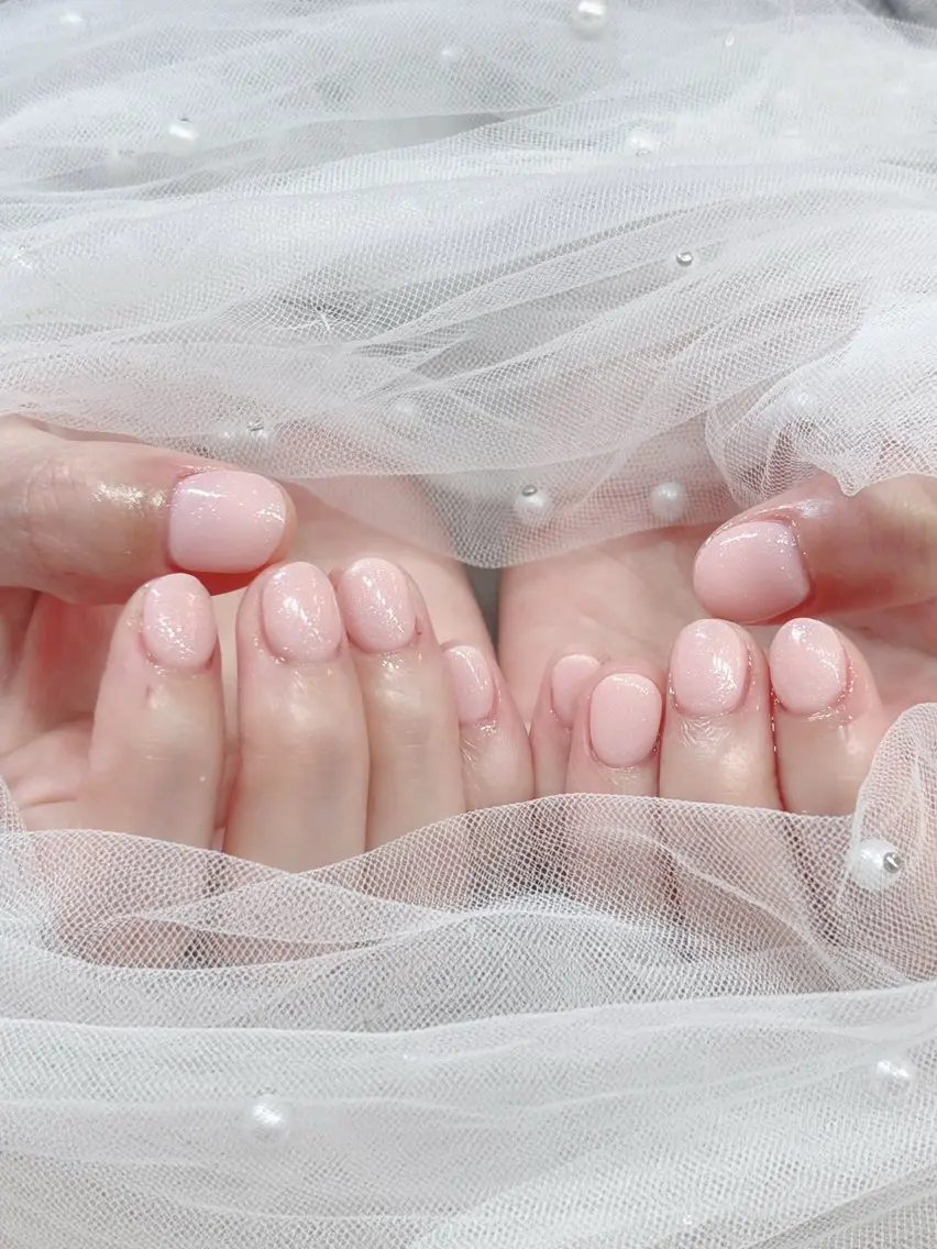 ネイル キラキラネイル ワンカラーネイル カワイイは正義 💜のネイルデザイン