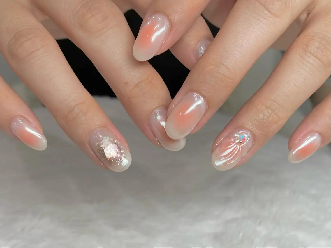 ネイル チークネイル riri-nail Rie Endoのネイルデザイン