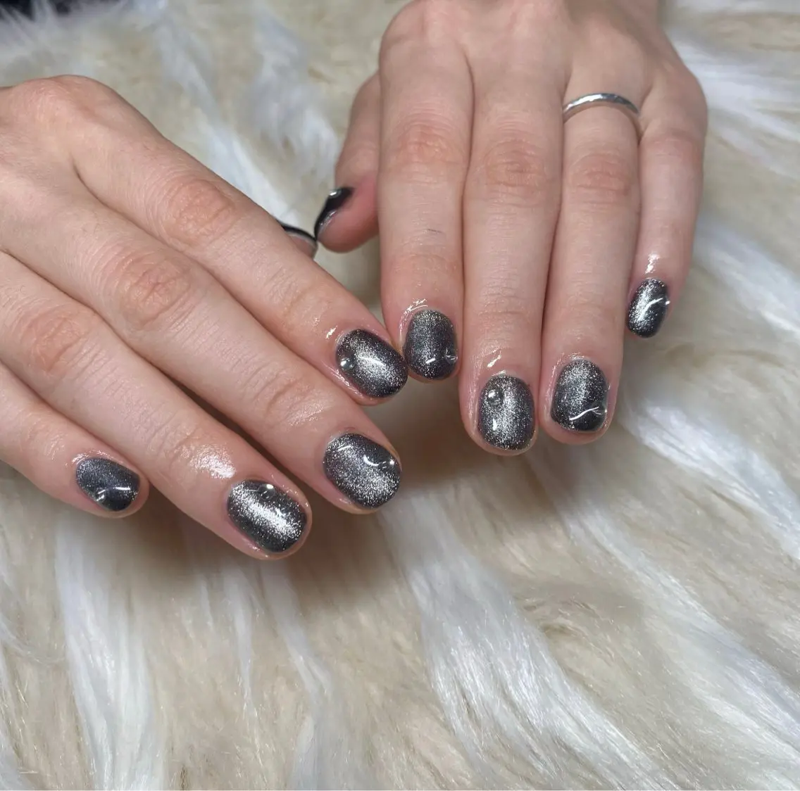 ネイル アニマル柄 長さ出し フレンチネイル ジェルネイル グラデーション ハンドネイル Nail&eye Belire 新宿のネイルデザイン