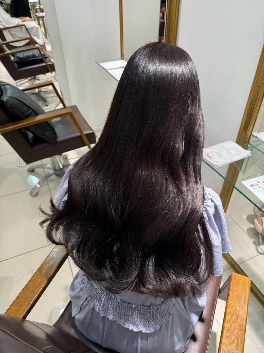 ロング カラー ヘアアレンジ 透明感カラー 髪質改善 透明感カラー ai🫧🪞のヘアスタイル