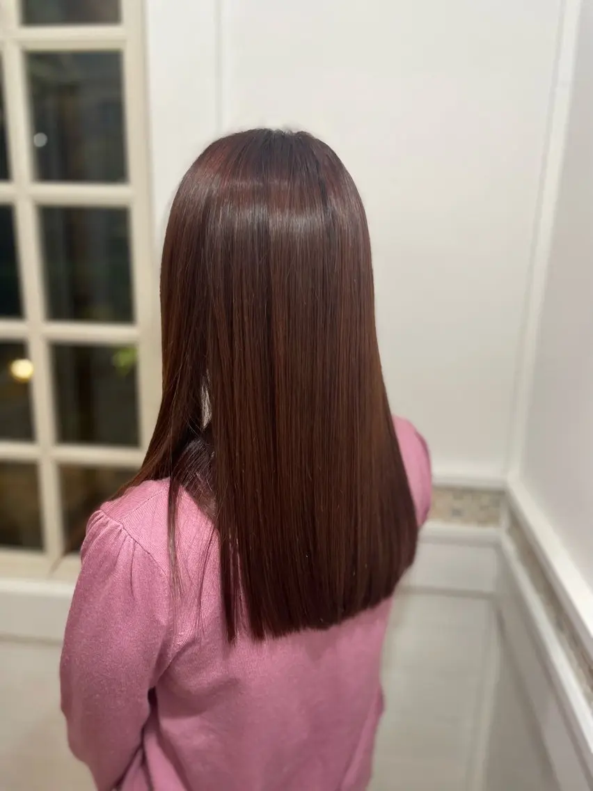 ロング パーマ ストレートパーマ 前原 真人のヘアスタイル