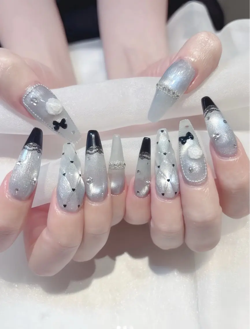 ネイル クリアネイル ドット フットネイル ジェルネイル グリーン ハンドネイル Rin Nail 新大久保店のネイルデザイン
