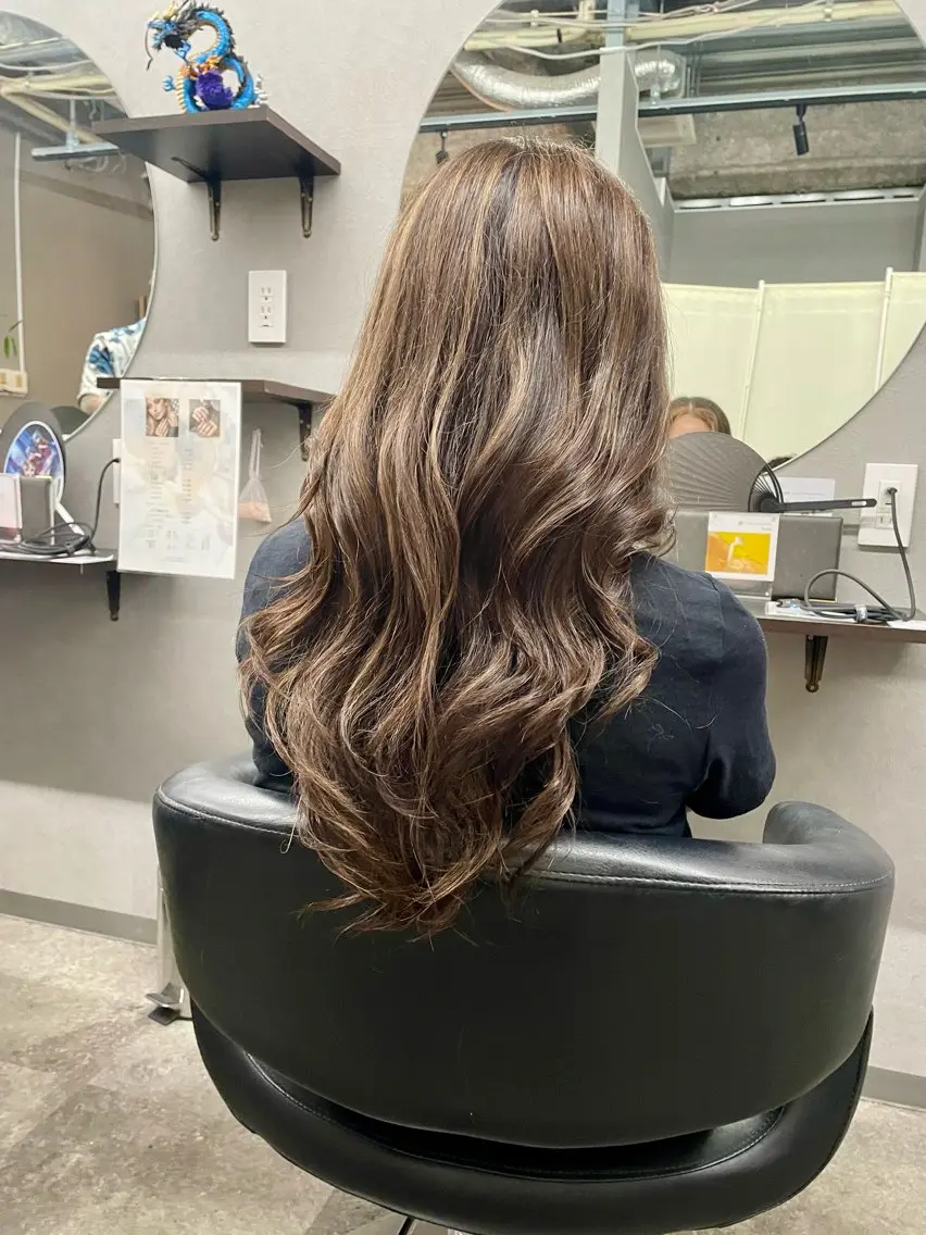 ロング カラー ヘアアレンジ 🌻ミラクル美容師 🌻✨クッポ✨のヘアスタイル