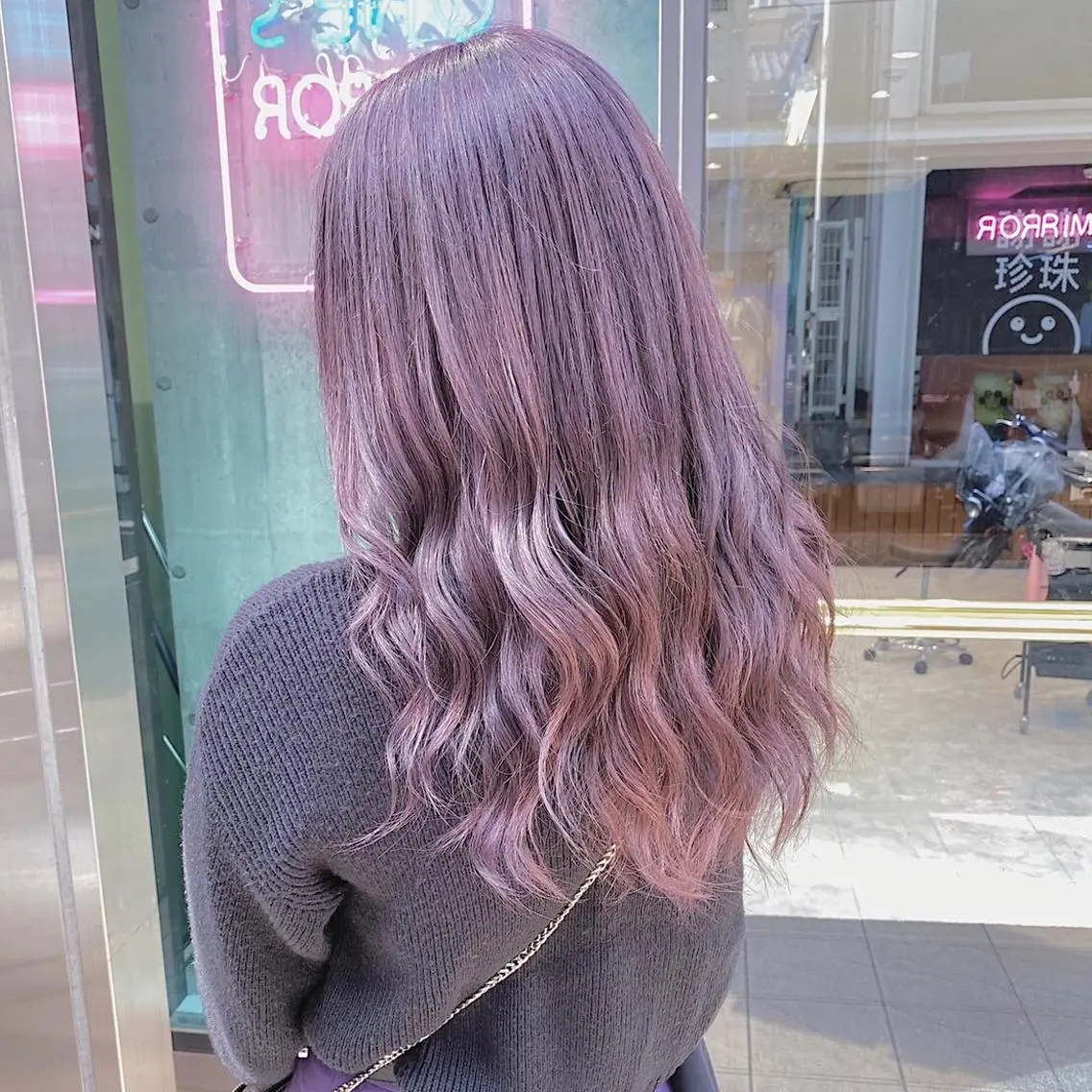 ロング カラー ヘアアレンジ メンズ キッズ ブリーチの髪様 MASATOのヘアスタイル