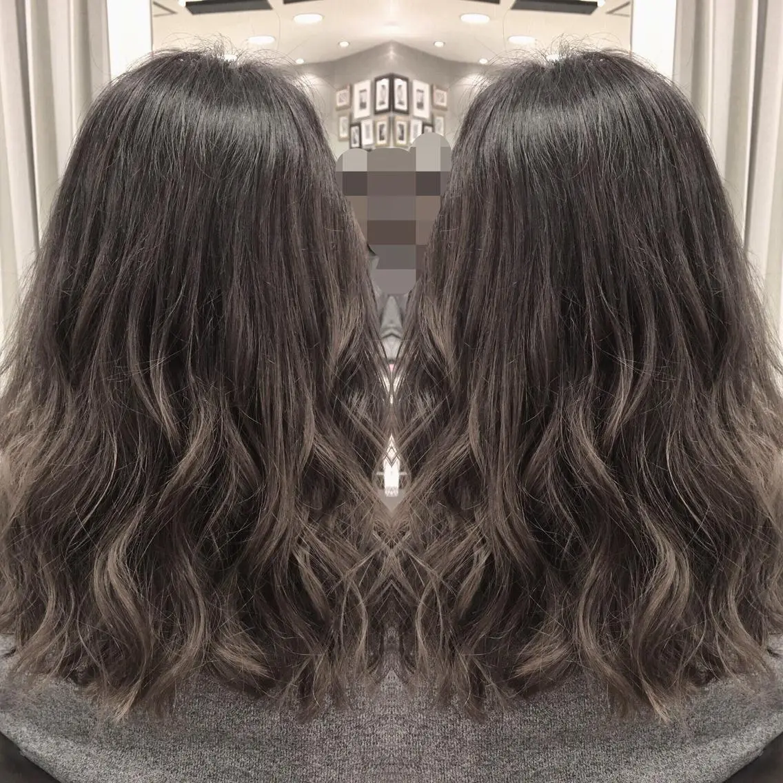 セミロング カラー box  mico. mutsumiのヘアスタイル