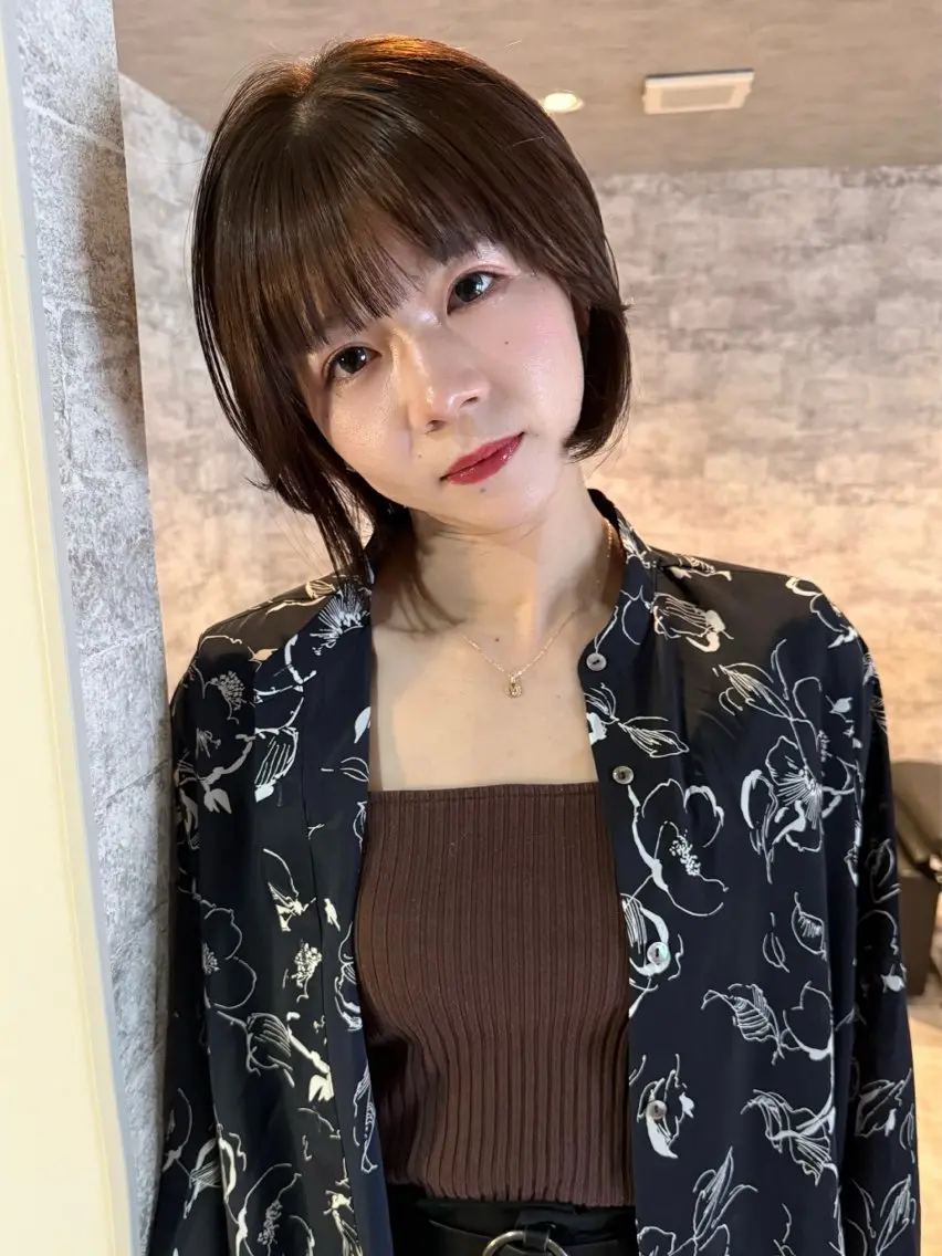ショート カラー パーマ カット ヘアカラー 縮毛矯正 トリートメント mai / linoah˚✧のヘアスタイル