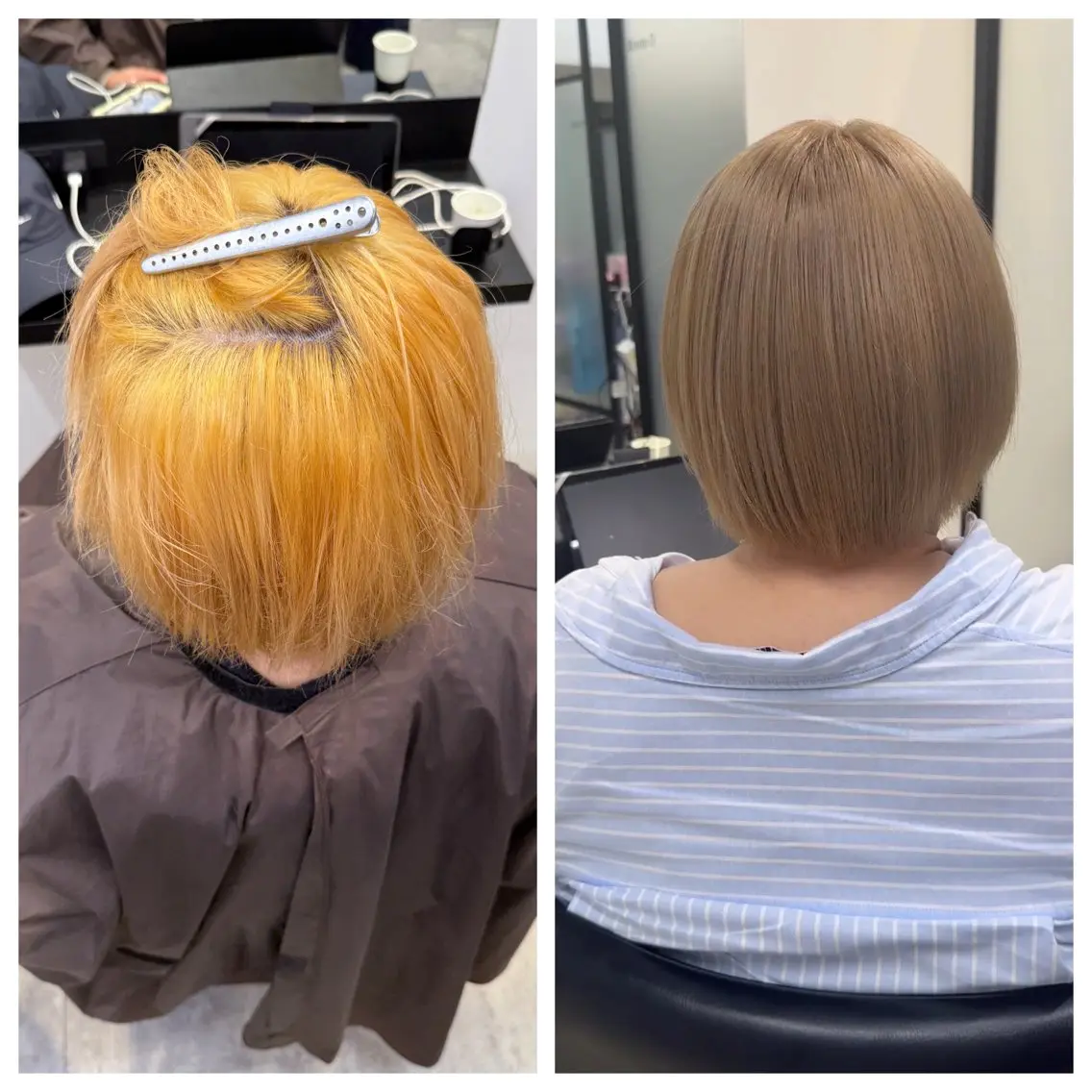 ショート ショートヘア 縮毛矯正 トリートメント ヘアカラー 縮毛矯正 トリートメント け んブリーチ縮毛矯正のヘアスタイル