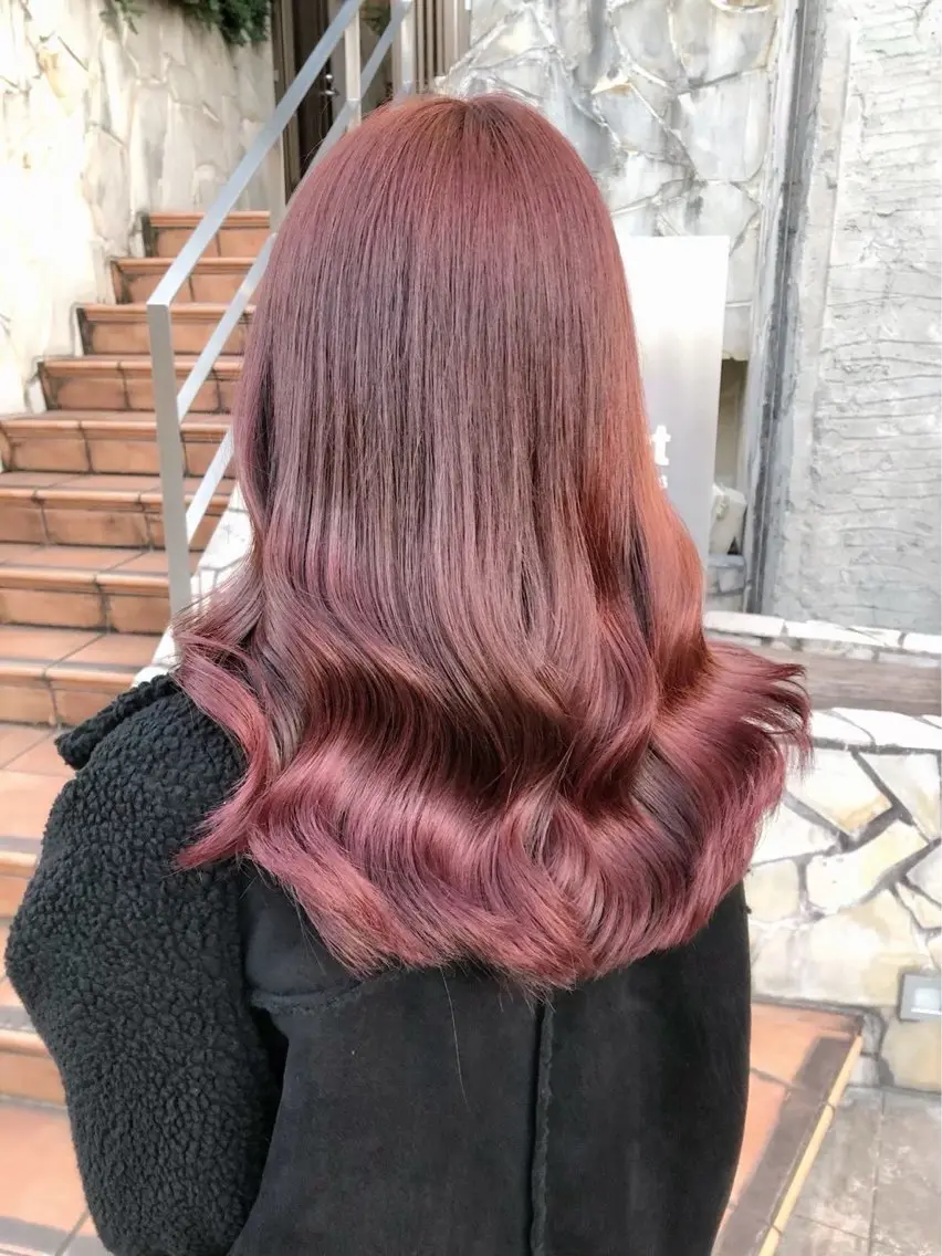 ロング カラー トリートメント 透明感🫧暖色カラー MIU💗のヘアスタイル