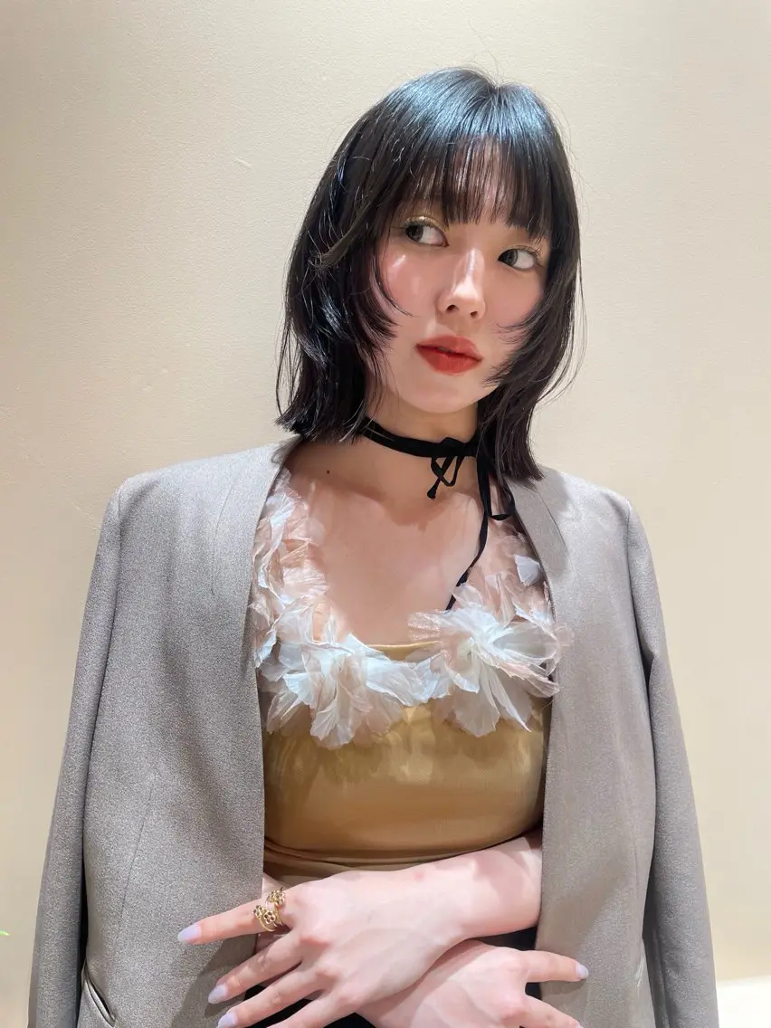 ショート ヘアアレンジ 髙塚碧🇰🇷 韓国ヘア🎗️のヘアスタイル
