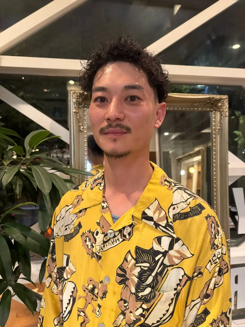 パーマ メンズ カット パーマ 村上 輝のヘアスタイル
