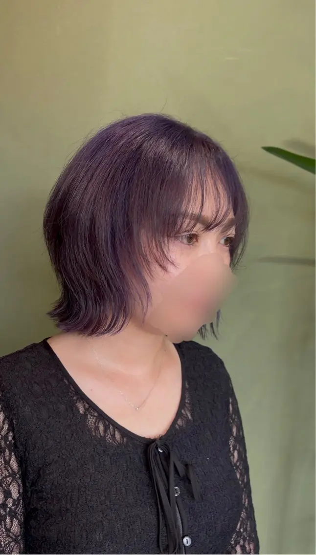 ミディアム ボブ 内山 優のヘアスタイル