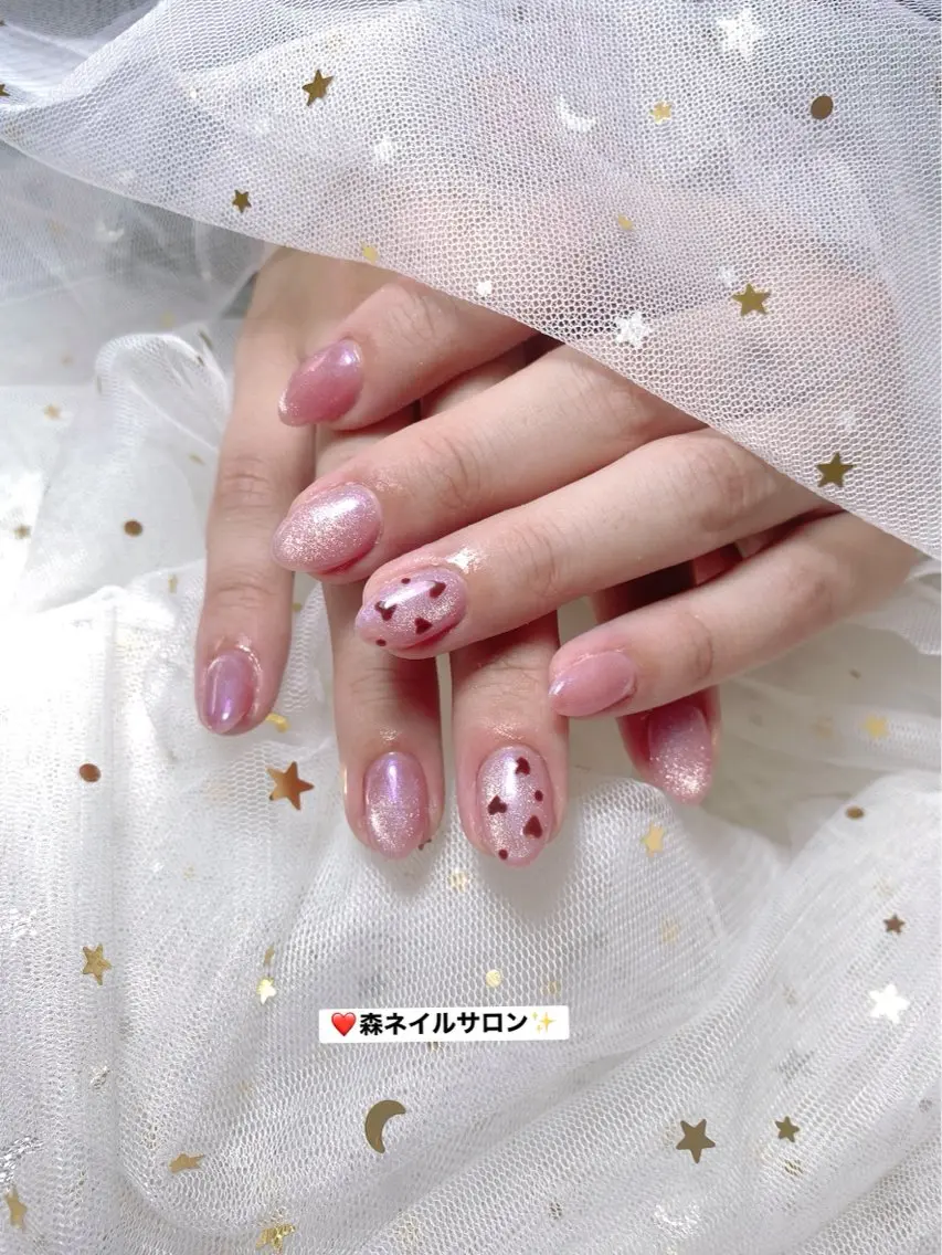 ネイル ハンドネイル 森 ネイル サロンのネイルデザイン