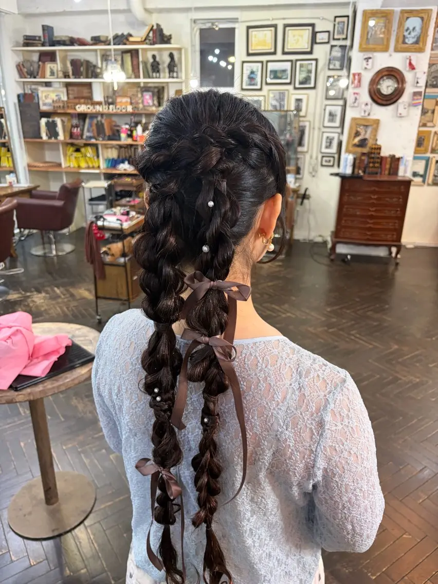 ヘアアレンジ ヘアセット ミホ/ 元町中華街のヘアスタイル