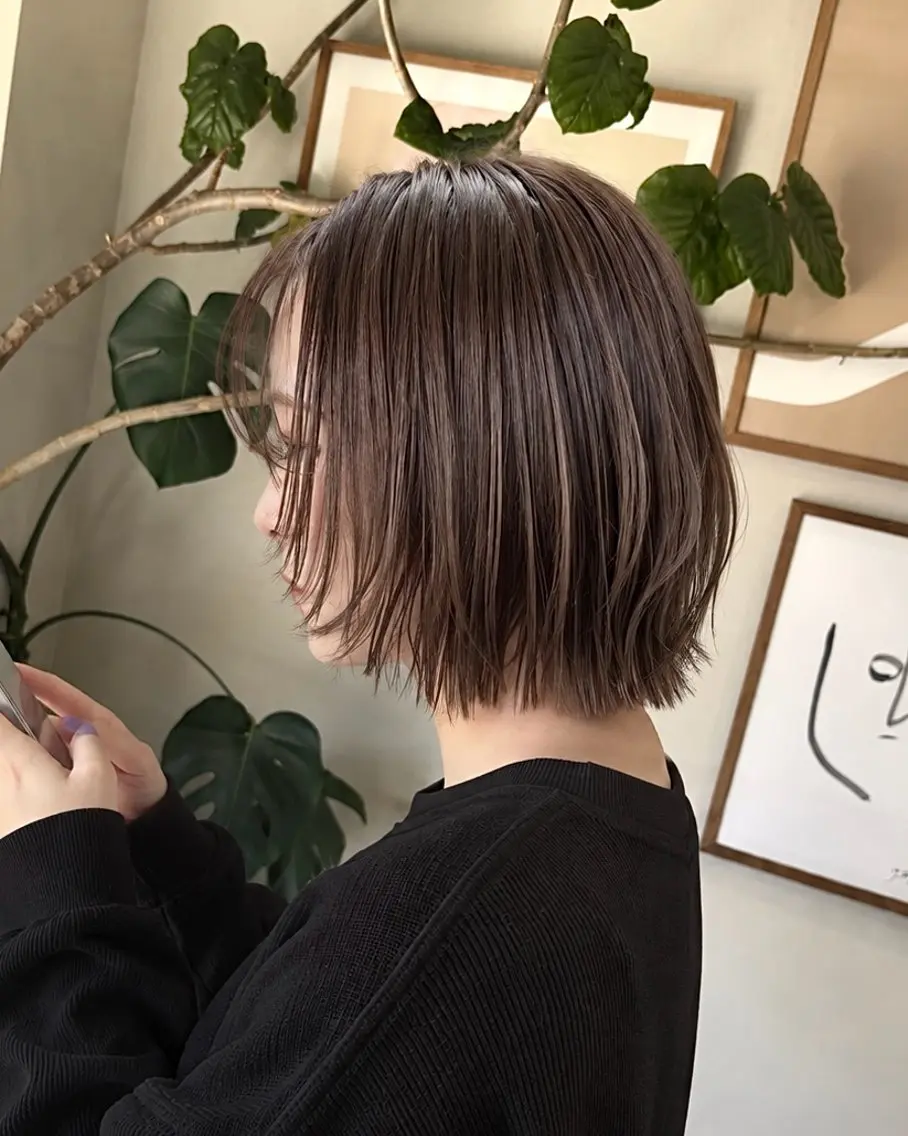 ミディアム カラー ひいな /艶カラー🌿のヘアスタイル