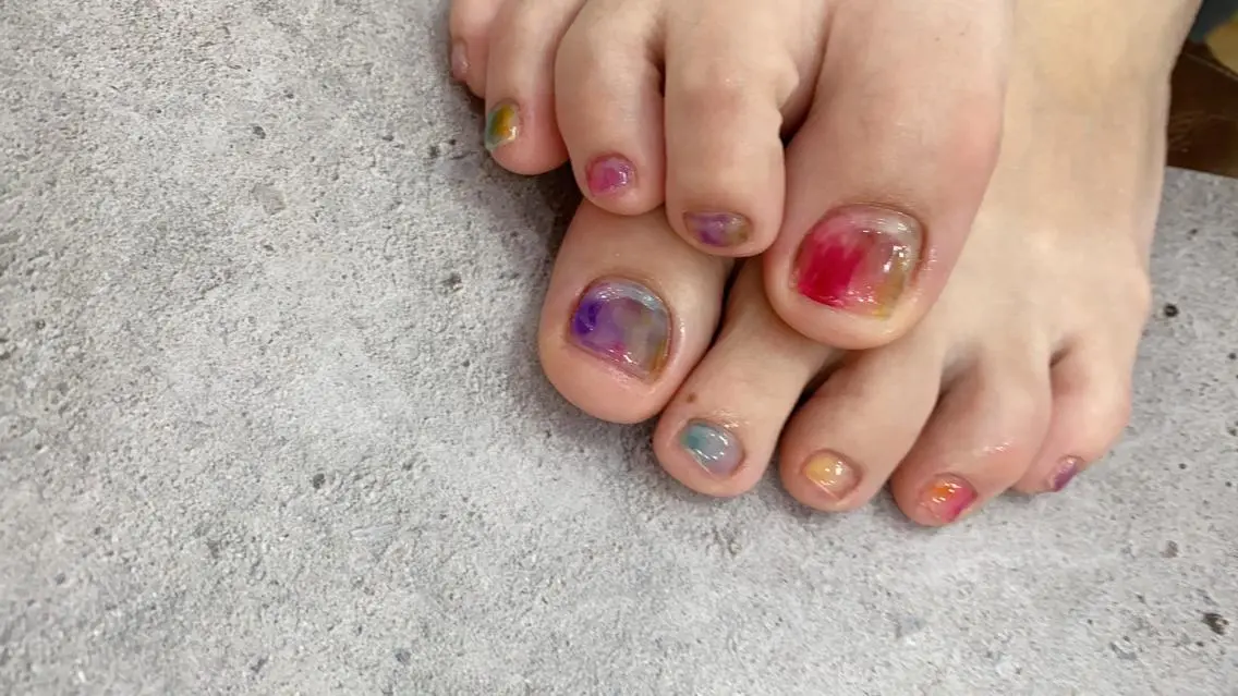 ネイル フットネイル nailsalon ∞ ﾐｶﾅﾙ ∞のネイルデザイン