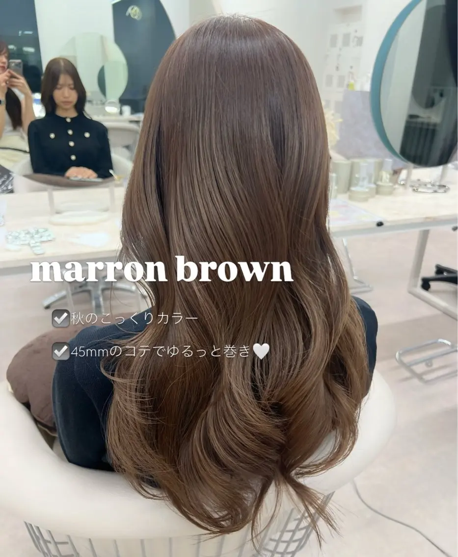 ロング カラー カット ヘアカラー トリートメント 🤍髪質改善/酸熱× 艶カラー🤍🫧リサのヘアスタイル