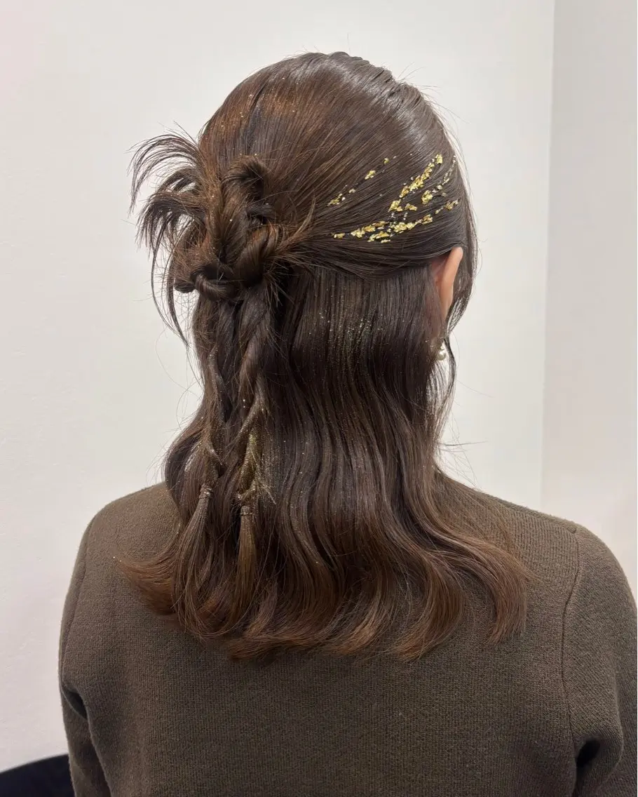 ミディアム ヘアアレンジ ヘアセット Trip大名 AZUのヘアスタイル