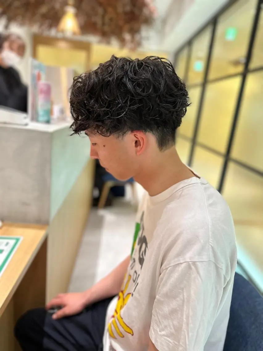 🌸 メンズカット＋パーマ＋眉毛カット🌸の写真