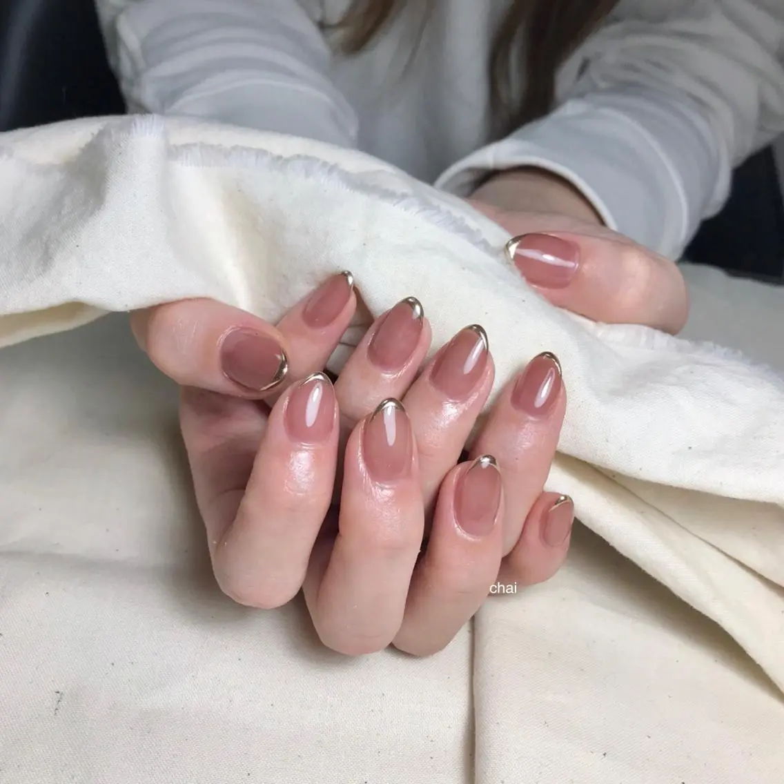 ネイル ミラーネイル ハンドネイル chai nail _ai📍鶴橋/桃谷のネイルデザイン