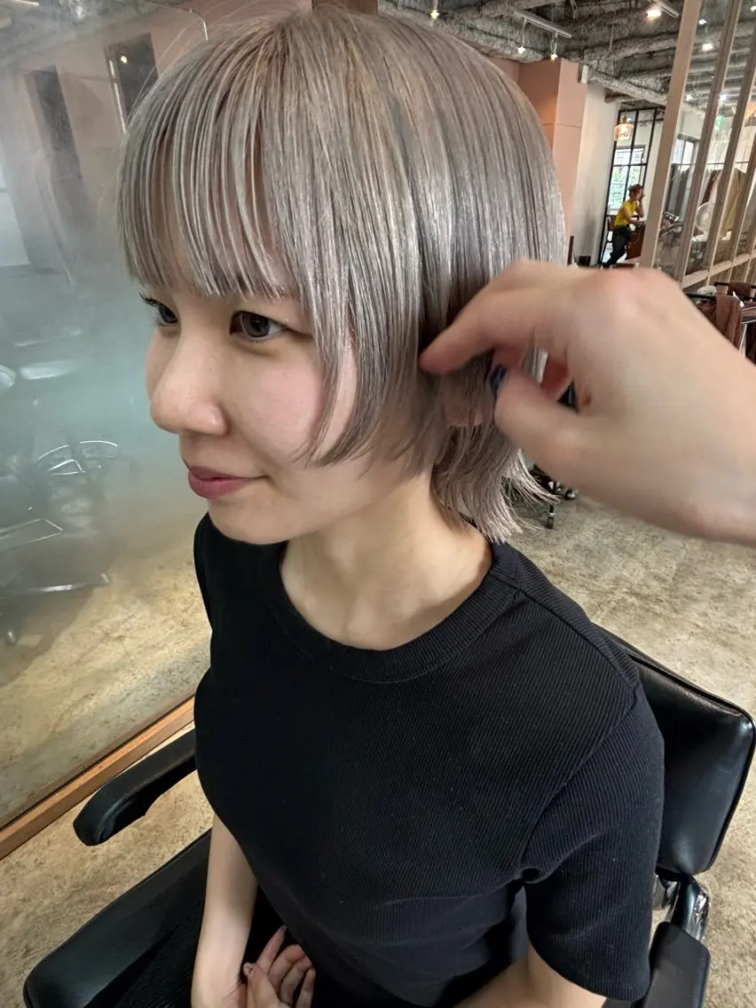 ショート カラー ヘアカラー トリートメント Hayashi Shioriのヘアスタイル