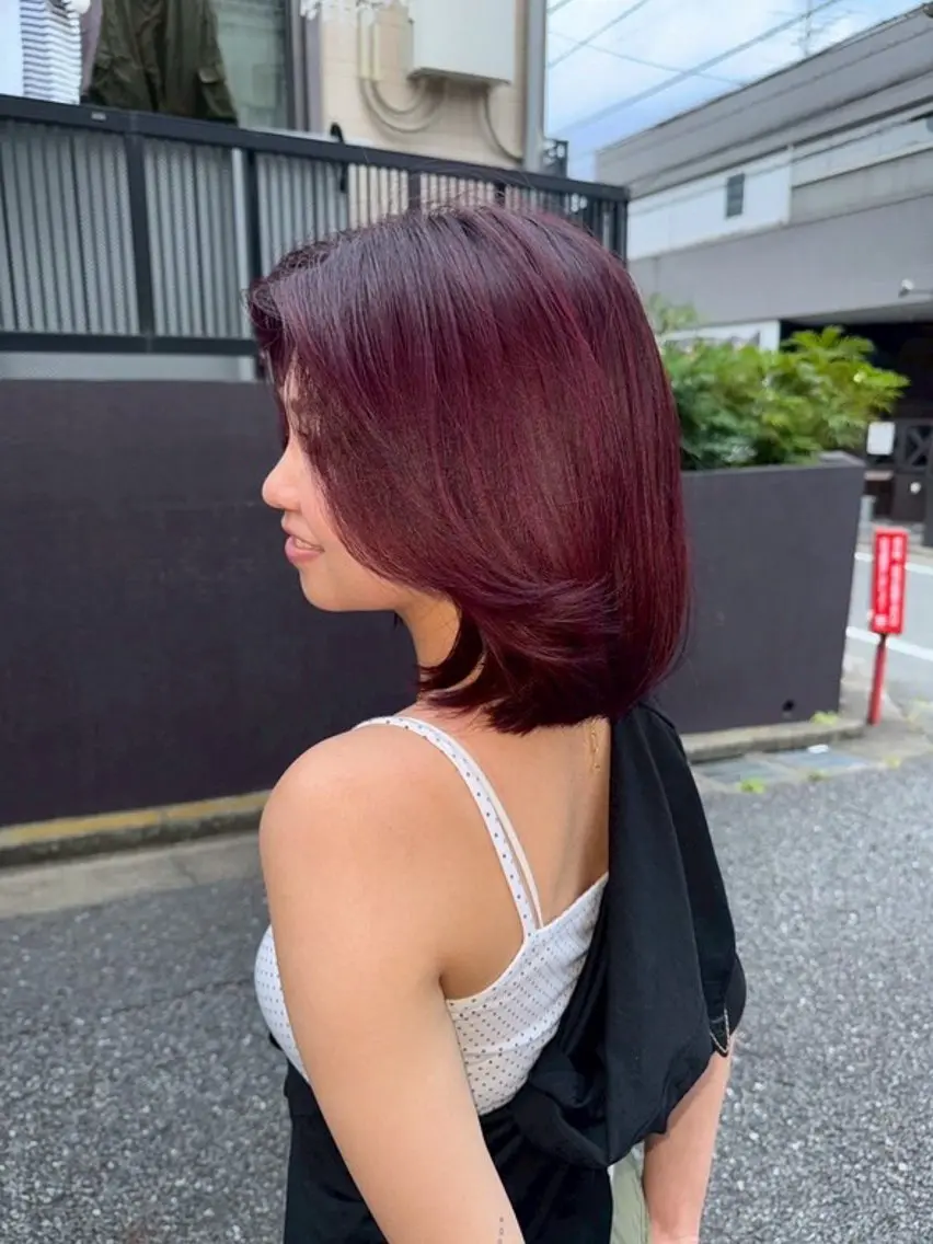 ミディアム カラー ブリーチ 透明感カラー ダブルカラー ハイトーンカラー ブリーチなしカラー ヘアカラー トリートメント レディースメイン✨ urara渋谷のヘアスタイル