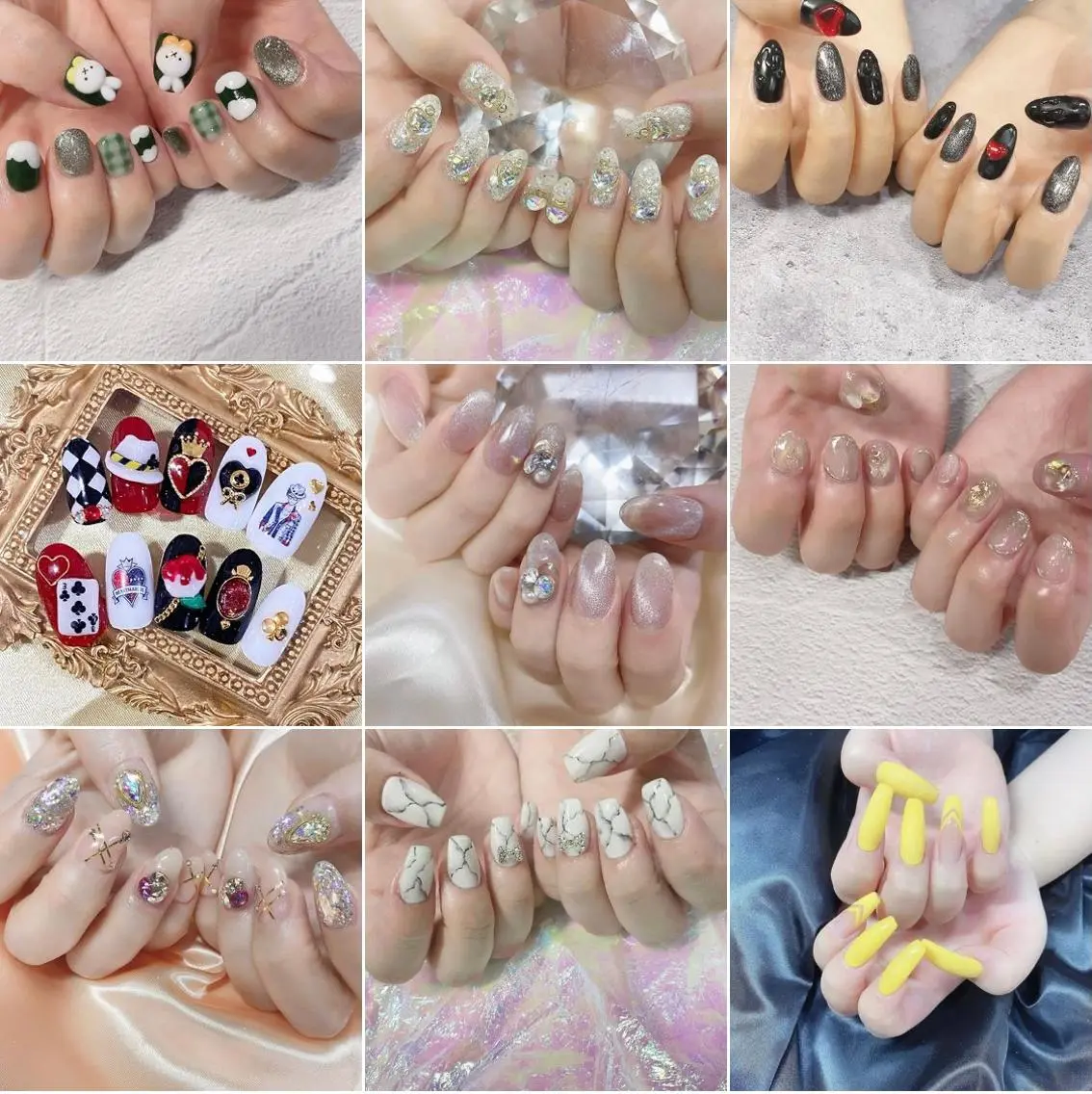 ネイル 渋谷／チップ長さ出し 👑アプレgel-xのネイルデザイン