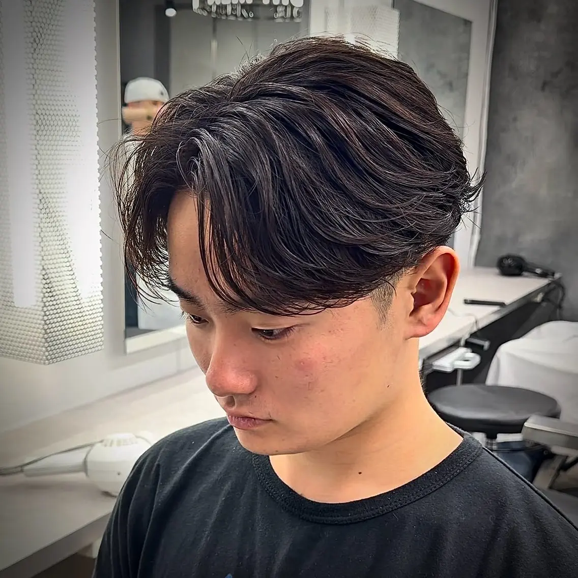 パーマ メンズ カット パーマ 🤍モテ/メンズ KEISHO🩶のヘアスタイル