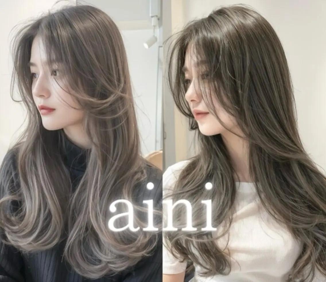 ロング ミン MINのヘアスタイル