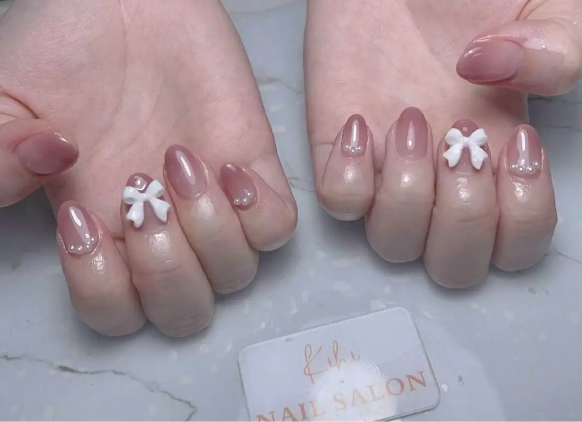 ネイル アートネイル フレンチネイル ジェルネイル グラデーション 韓国ネイル Nail Salon kihi大塚店のネイルデザイン