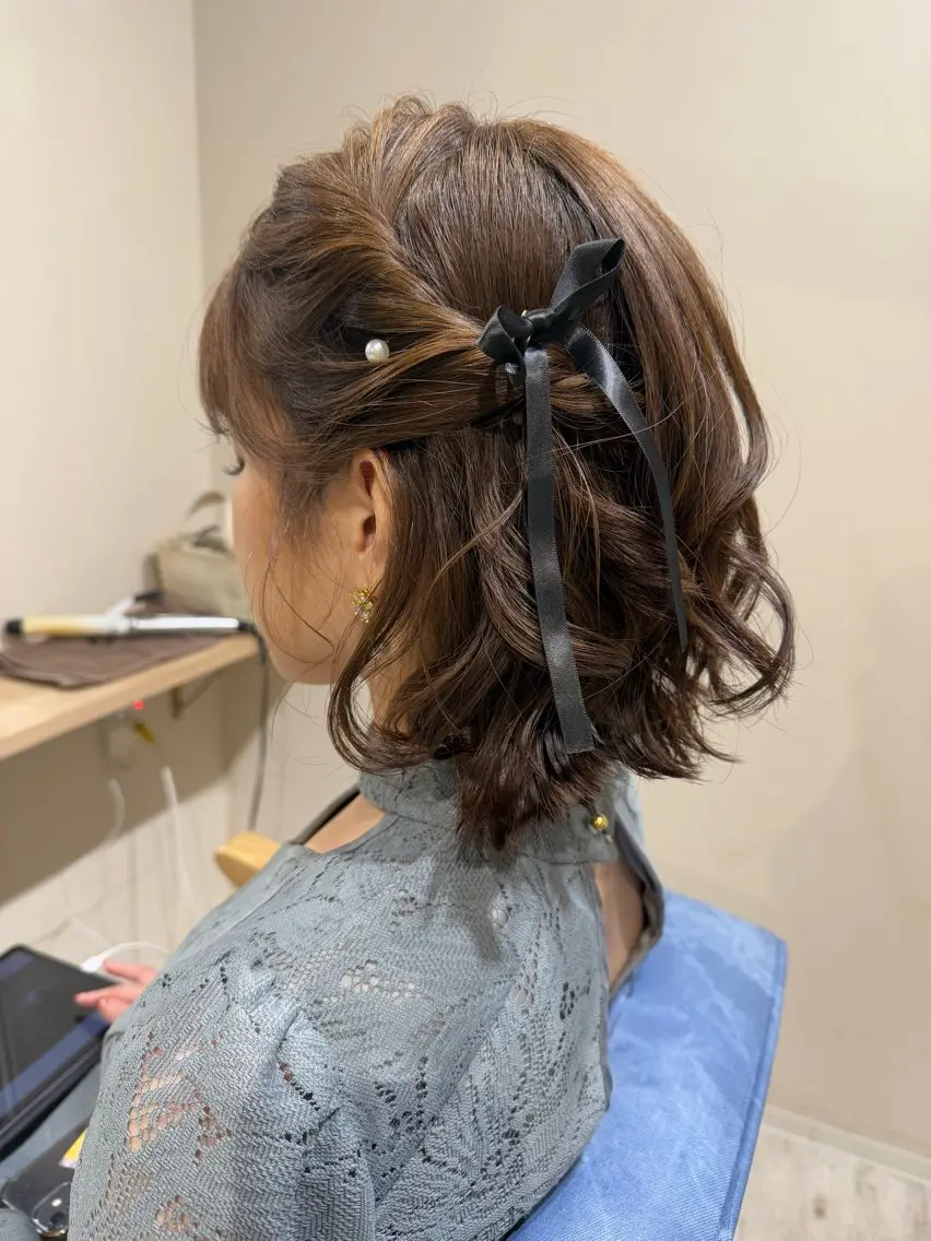ミディアム ヘアセット Connect Rumiのヘアスタイル