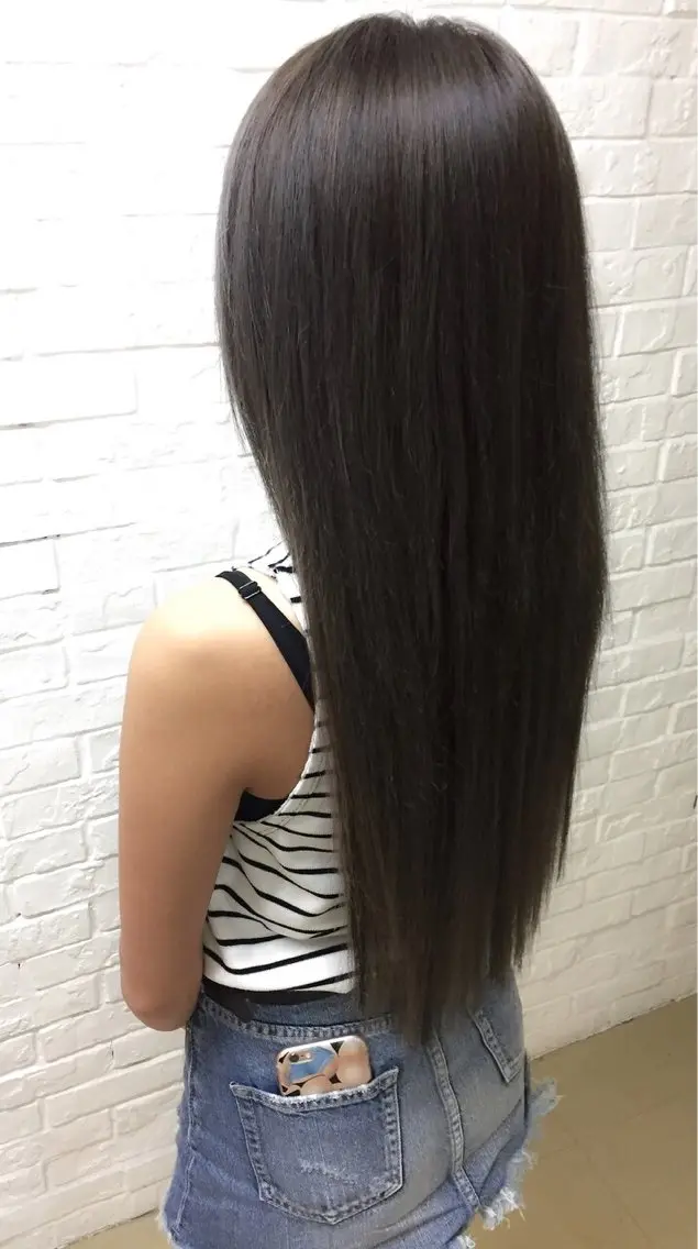 ロング ヘアカラー トリートメント エクステ 髪質改善縮毛矯正特化 菊池 悠介のヘアスタイル