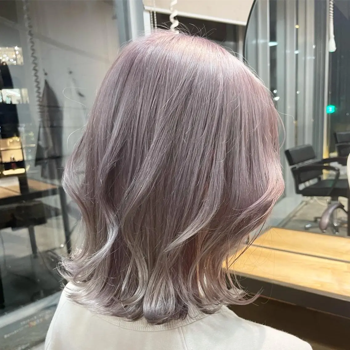 ミディアム ヘアカラー トリートメント ヘアセット 🎀透明感 カラー🎀ミズキのヘアスタイル