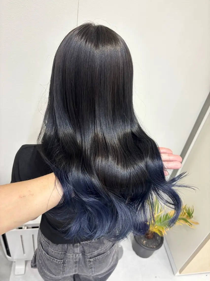 ロング ヘアカラー トリートメント ヘッドスパ ヘアセット 🪞透明感カラー🫧 縮毛矯正🥇かずきのヘアスタイル