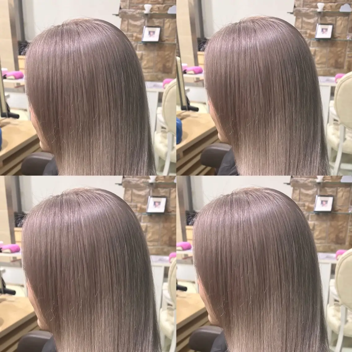セミロング ヘアカラー トリートメント 海外girl🤎 透明感ベージュmaoのヘアスタイル