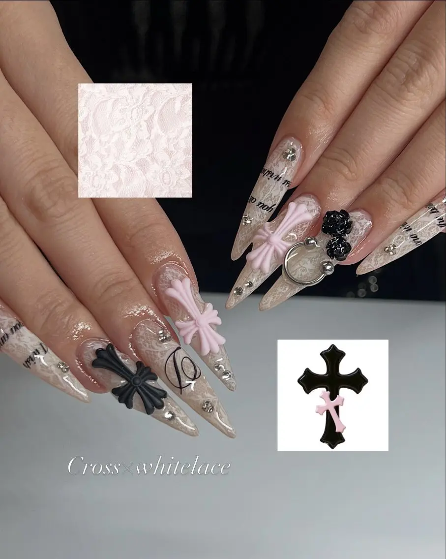 🉐大人気！🩷【hand】🎀チップ長さ出し持ち込みデザインの写真