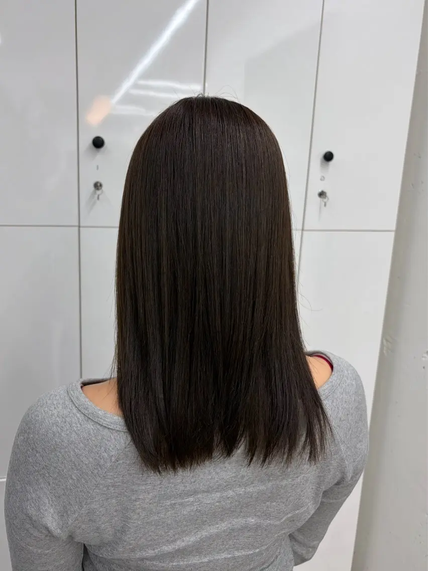 ミディアム カラー アッシュ アッシュブラウン ブラウンカラー 透明感カラー オレンジ カット ヘアカラー 🍊あすか🍊 JILLSTUDIOのヘアスタイル