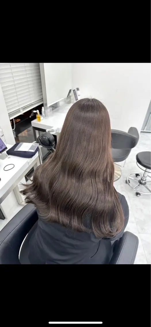 ロング 韓国× ベージュ特化🤎のヘアスタイル