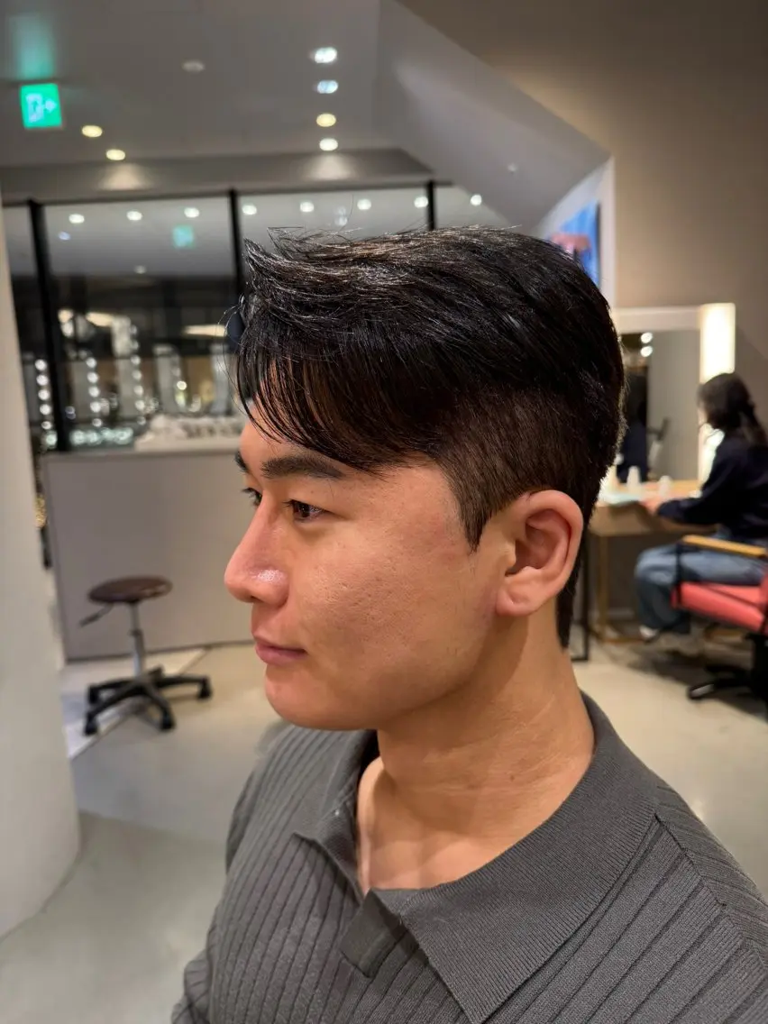 ショート パーマ メンズ unopulir 景山 凌のヘアスタイル