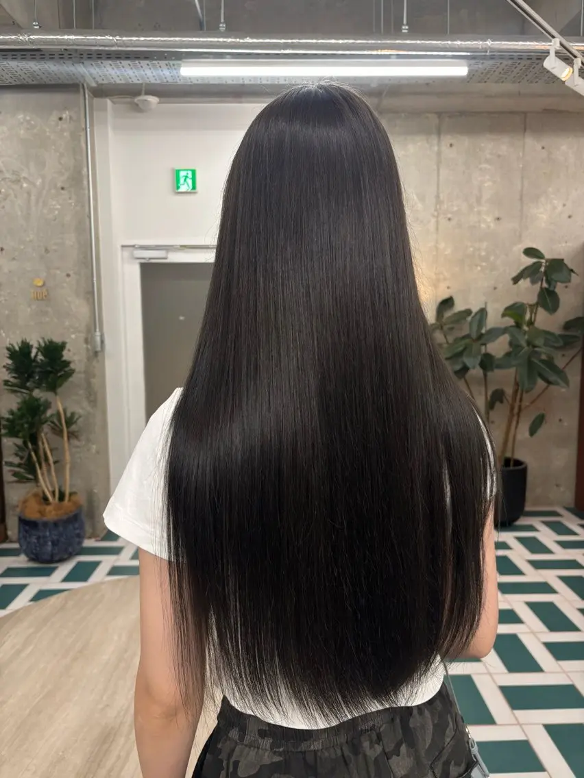 カットなし縮毛矯正の写真