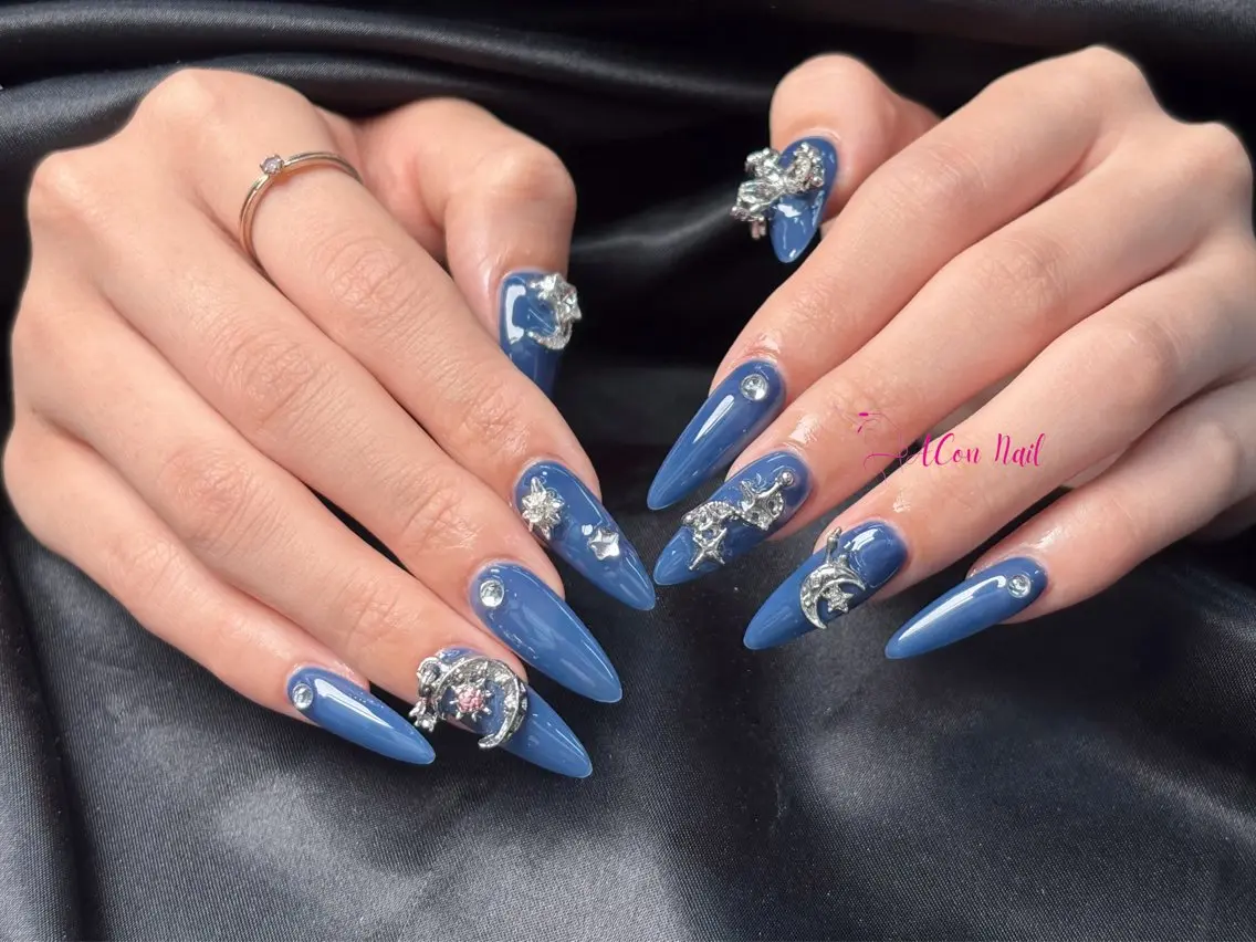 ネイル 桜ネイル 長さ出し フラワーネイル フレンチネイル ジェルネイル ハンドネイル ACon NailSalonのネイルデザイン