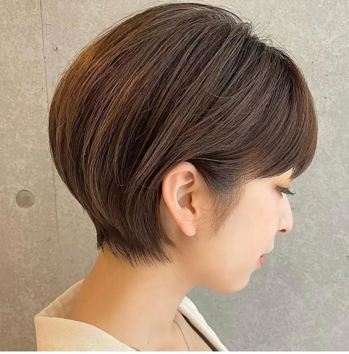 ショート 丸みショート ショートヘア カット 石渡このみ 🍊レイヤーカットのヘアスタイル