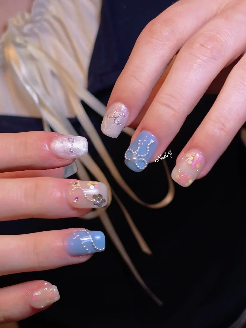 ネイル 韓国ネイル 春ネイル ハンドネイル Nail Jのネイルデザイン