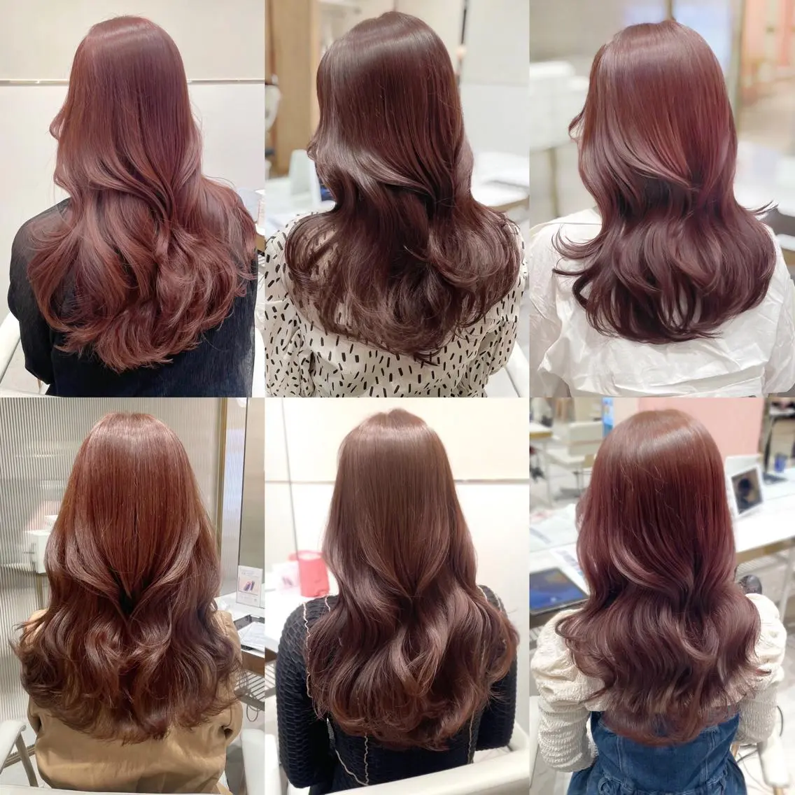 ロング カラー ヘアアレンジ ピンクカラー 🤎小顔レイヤー /ベージュ🤎友香のヘアスタイル