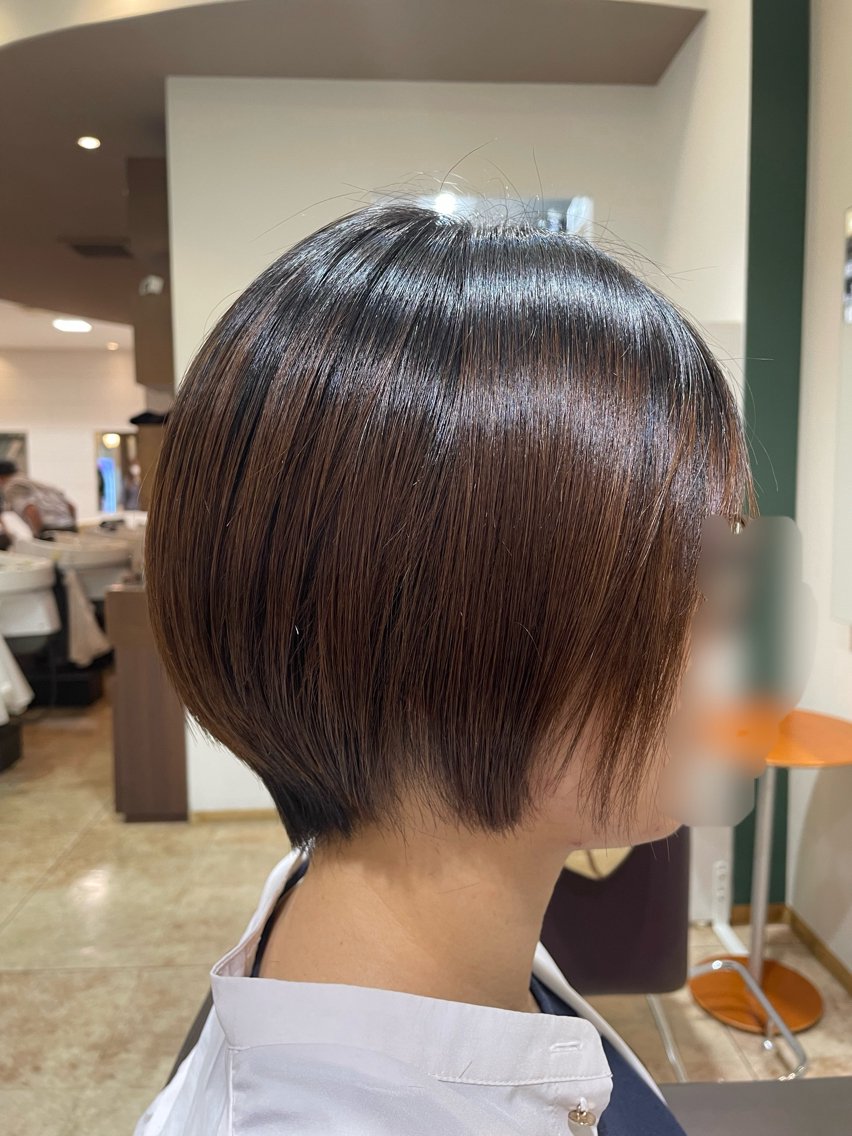 ショート 丸みショート ショートヘア ガレリアエレガンテ緑 杉浦のヘアスタイル